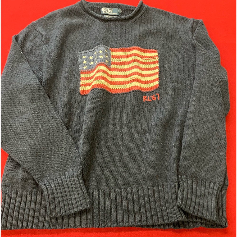Ralph Lauren knit American Flag sweater